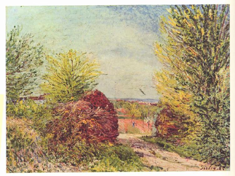 Alfred Sisley Weg in Veneux-Nadon im Fruhling